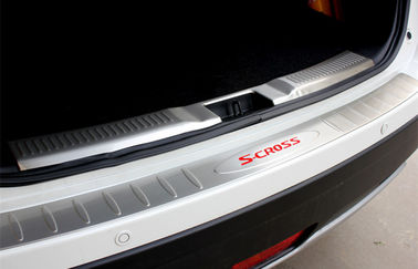China Suzuki S-cross 2014 Illuminated Door Sill Plates , Silver Plate Car Door Sill Protector supplier