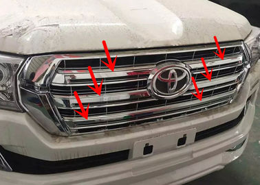 China Toyota 2015 2016 New LC200 Auto Body Trim Parts , Front Grille Molding Chrome supplier