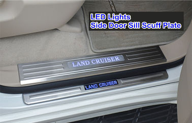 China TOYOTA Land Cruiser FJ200 2008 -2014 LED Light Stainless Steel Side Door Sill supplier