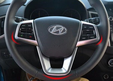 China Auto Interior Trim Parts , Chrome Steering Wheel Garnish for Hyundai IX25 2014 supplier