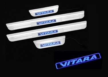 China Stainless Steel Outer Illuminated Door Sill Plates For Suzuki Vitara 2015 With LED Light supplier