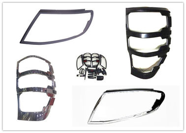 China 2012 2014 Ford Ranger T6 Headlight Bezel , ABS Chrome Headlight Covers supplier
