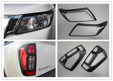 China Black and Chrome Headlight Bezels And Taillight Cover For Nissan NP300 Navara 2015 supplier
