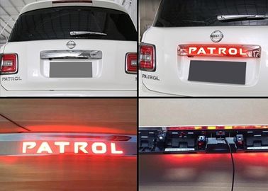 China Chromed Tail Gate Garnish With LED Stop Light for Nissan All New Patrol 2016 supplier