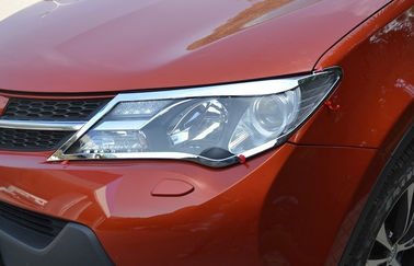 China High Precision Chrome Headlight Bezels for 2013 / 2014 Toyota RAV4 supplier