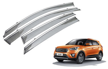 China Custom Car Window Visors , Hyundai CRETA IX25 2014 Injection Molding Chrome Trim supplier