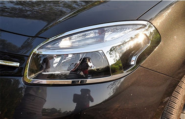 China Customized ABS Chrome Headlight Bezels / Auto Headlight Covers For Renault Koleos 2012 supplier