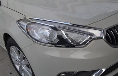 China Car Chrome Headlight Bezels , Kia K3 2013 2015 Head Lamp Cover Garnish supplier