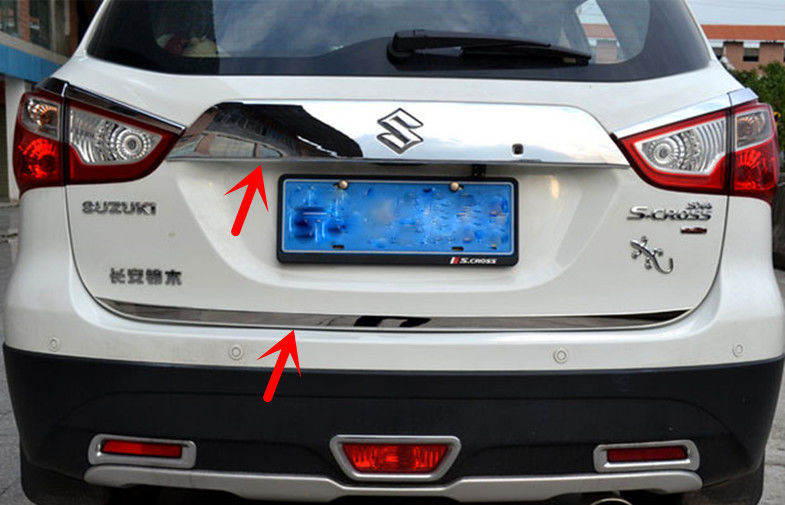 Suzuki S Cross 2014 Stainless Steel Back Door Garnish And