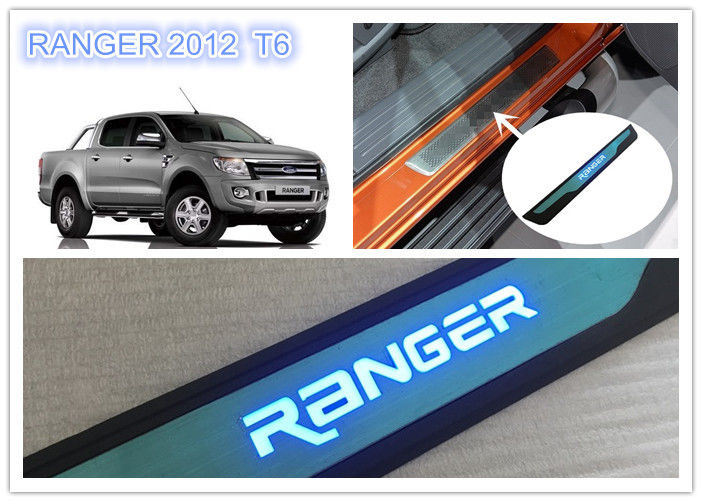 FORD Ranger T6 2012 - 2015 Illuminated Door Sills LED Light Side Door Sills Scuff Plate