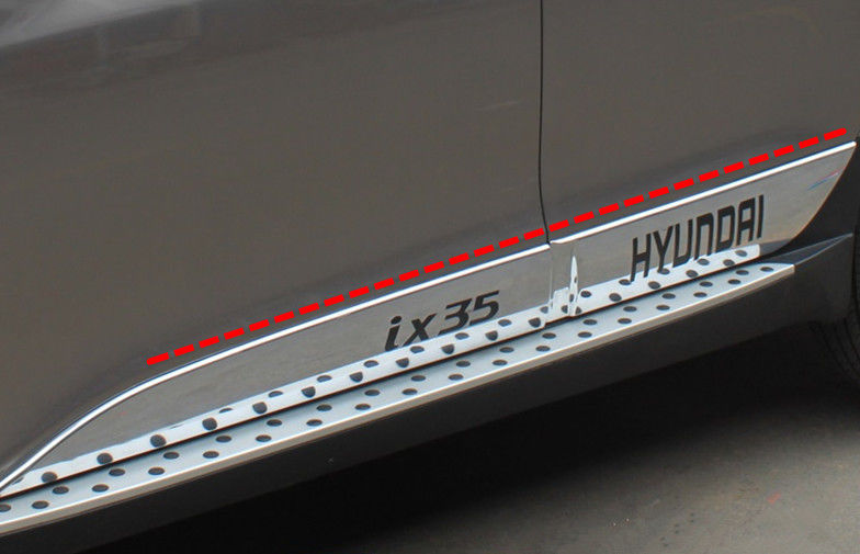 Stainless Steel Auto Body Door Trim Parts Side Molding Trim 4pcs For