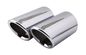 Audi Q5 2009 2013 Decoration Spare Parts , Stainless Steel Tail Vent-Pipe Cover supplier