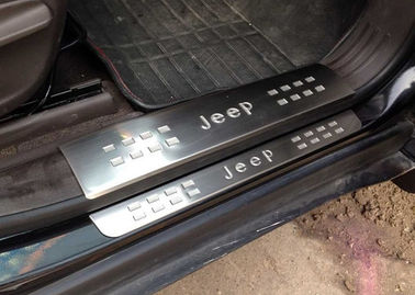 China JEEP Cherokee 2014 2016 Side Door Sill Plates , Stainless Steel Scuff Plate supplier