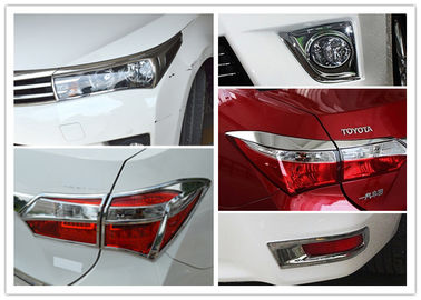 China COROLLA 2014 Chromed Car Headlight Covers TailLight Garnish And Fog Lamp Bezel supplier