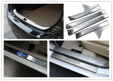China TOYOTA Corolla 2014 2016 Stainless Steel Door Sill And Scuff Plate supplier