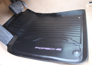 China PVC Black Floor Mats for Porsche Macan 2014 2016 , Foot Mat with Original Style Logo supplier