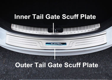 China Stainless Steel Illuminated Door Sills Tail Gate Scuff Plate For Hyundai Elantra 2016 Avante supplier