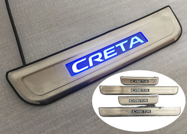 China Durable LED Blue Light Side Door Sill Plates For Hyundai IX25 CRETA 2014 2015 supplier
