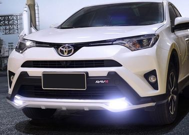 China TOYOTA 2016 RAV4 Plastic Front Car Bumper Guard With LED Light And Rear Guard supplier
