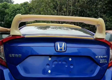 China Durable Auto Rear Wing Spoiler Fit For Honda Civic 2016 2017 Plastic ABS Materials supplier
