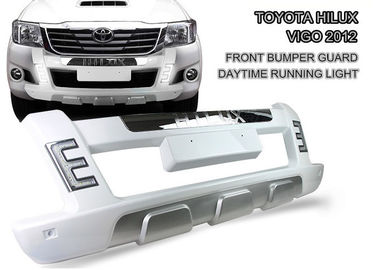 China Durable ABS LED Light Front Bumper Guard for TOYOTA HILUX VIGO 2012 - 2014 supplier