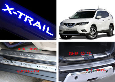 China NISSAN X-TRAIL 2014 2017 Tail Gate and Side Door Sill Steel Scuff Plates supplier