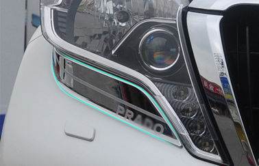 China Professional Chrome Headlight Bezels / Car Headlight Covers For Toyota Prado FJ150 2014 supplier
