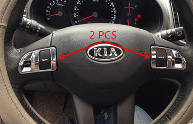 China Custom Auto Interior Trim Parts Chrome ABS Steering Wheel Trim for KIA Sportage R 2014 supplier