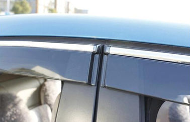 China Wind Deflectors For Chery Tiggo 2012 Car Window Visors With Trim Stripe supplier