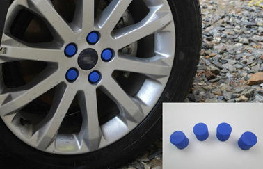 China Universal Auto Body Trim Parts , Colourful Silicone Rubber Wheel Nut Caps supplier