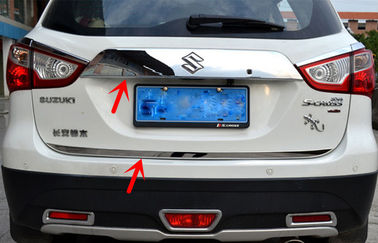 Suzuki S-cross 2014 Stainless Steel Back Door Garnish and Lower Trim Stripe