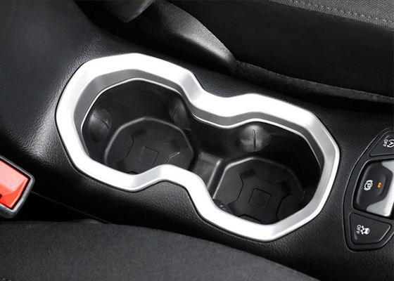 Good price JEEP Renegade 2016 Chromed Auto Interior Trim Parts Decoration Cup Holder Molding online