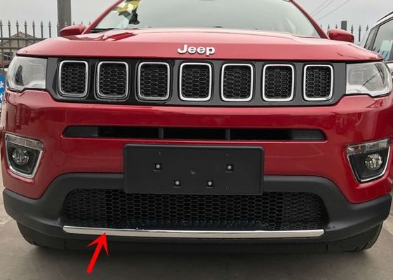 Good price Jeep Compass 2017 Auto Body Trim Parts , Chromed Front Bumper Lower Garnish online
