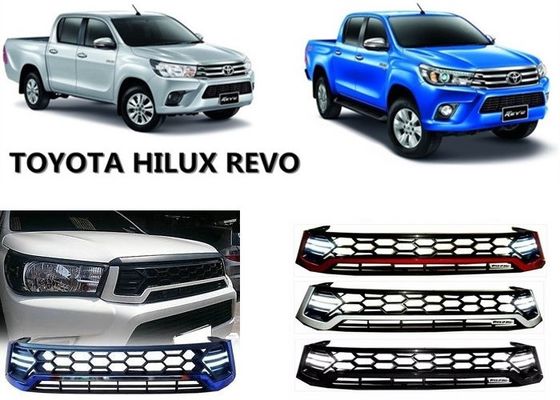 Good price Manufacturers Upgrade Front Grille With Daytime Running Light For Toyota Hilux Revo 2015 2016 online