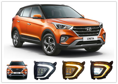 Good price Hyundai Creta 2018 2019 LED Fog Lamps , Daytime Running Lights with Yellow Turn Signal online