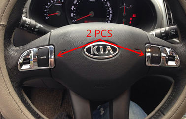 Good price Custom Auto Interior Trim Parts Chrome ABS Steering Wheel Trim for KIA Sportage R 2014 online
