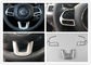 Plastic ABS Auto Interior Trim Parts Steering Wheel Garnish Chrome for Jeep Compass 2017 supplier
