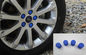 Universal Auto Body Trim Parts , Colourful Silicone Rubber Wheel Nut Caps supplier