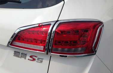 Good price Custom Auto Headlight Covers For JAC S5 2013 , Tail Lamp Chromed Frame Factories online