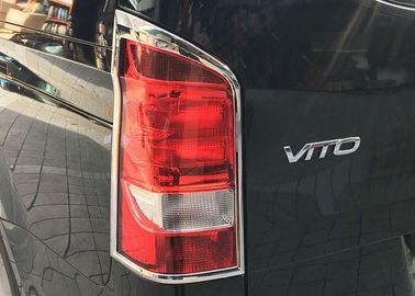 Tail Lamp Chrome Headlight Bezels , Mercedes Benz Vito 2016 2017 Decoration Car Parts And Accessories