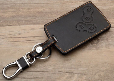 Good price Renault car accessories , Leather Key Bag with Chromed Metal Hook online