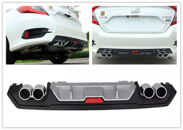 Good price HONDA New Civic 2016 Auto Body Kits ,  Sport Style Rear Bumper Diffuser with Muffler Tips online