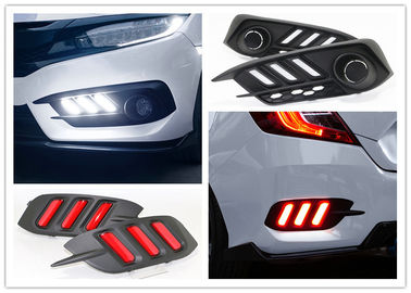 Good price Good Performance LED Daytime Running Lights Fog Lamps And Rear Bumper Lights For Honda New Civic 2016 2018 online