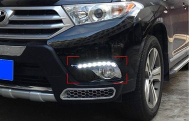 Good price Auto Part LED Daytime Running Light DRL for Toyota Highlander 2012 2013 with Chromed Rim online