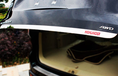 Good price Highlander Kluger 2014 2015 Body Trim Parts , Stainless Steel Back Door Lower Garnish online