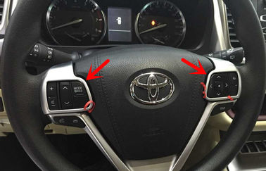 Good price TOYOTA Highlander(Kluger) 2014 2015 Interior Accessories , Chromed Steering Wheel Trim online